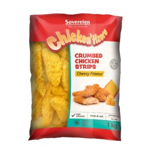 Crumbed Chicken Cheezy Strips 1kg